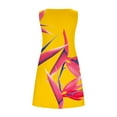 thumbnail image 5 of BUIgtTklOP Summer Dresses For Women 2023,Summer Dresses for Women Beach Floral Tshirt Sundress Casual Pockets Boho Tank Dress Yellow M, 5 of 5