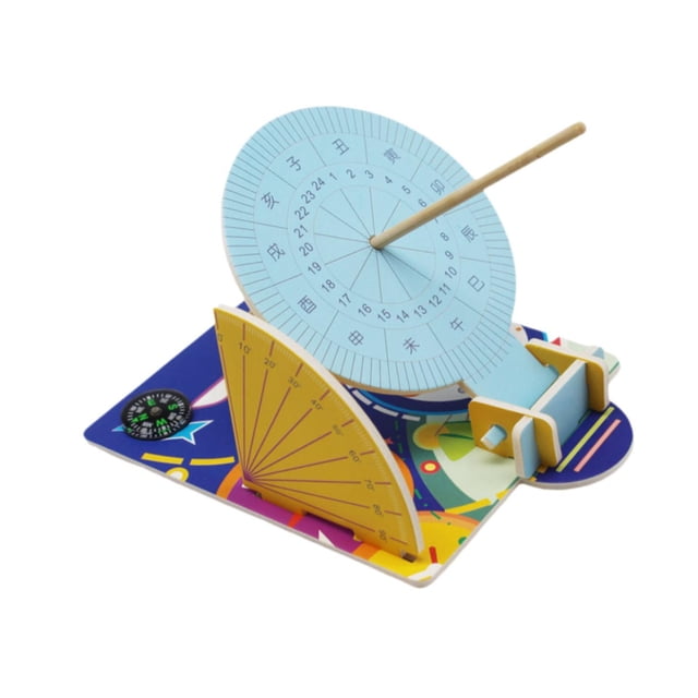 Rompecabezas 3D DIY CUTICAT kit de reloj de sol juguete físico