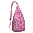 thumbnail image 1 of Donut Time Sling Backpack – Sweet Treats Pattern Shoulder Bag, Compact Anti-Theft Pack for Commuters, 1 of 4