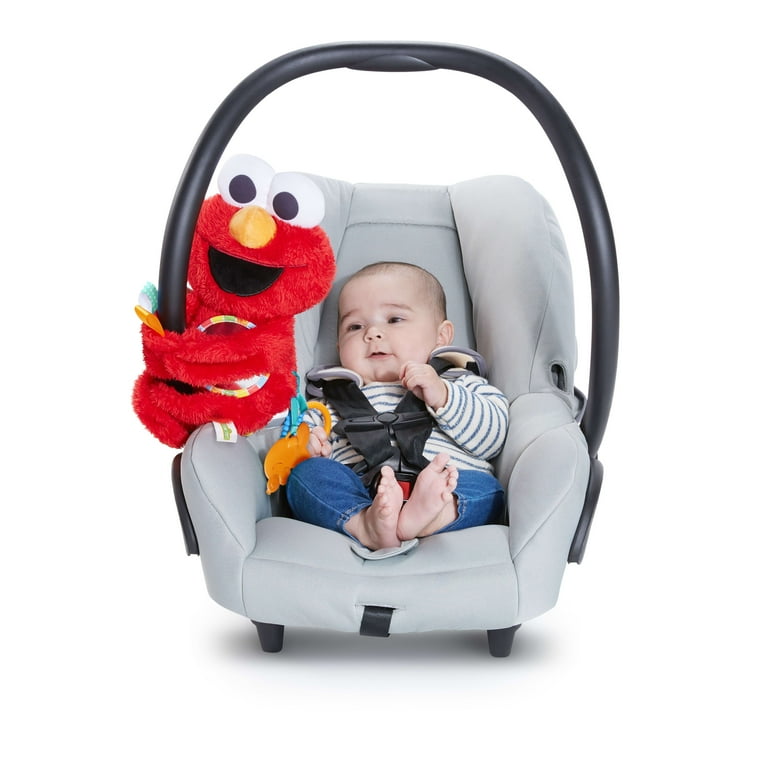 Bright Starts Sesame Street Elmo Travel Buddy On-The-Go Plush Take-Along  Toy-NEW