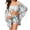 White, variant on 3 Piece Swimsuits for Women Boho Outfits Floral Tropical Bikini Short Sets Summer Beach Cover Ups Black
