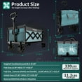 thumbnail image 4 of Sunnyfeel Foldable Wagon Cart with Rolling Wheels, Heavy Duty Lightweight Design for Camping, Beach, Shopping, 4 of 9