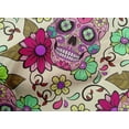 thumbnail image 4 of oneOone Cotton Poplin Cream Fabric Floral & Skull Sewing Material Print Fabric By The Yard 56 Inch Wide, 4 of 4