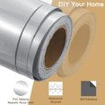 thumbnail image 3 of Wood Grain Tape 2"x33 Ft Self Adhesive Wood Grain Repair Patch for Baseboards Floor Repair Pearl Silver, 3 of 6