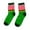Green, variant on Odeerbi Christmas Mid-Calf Cotton Socks for Women 2025 Fashion Winter Comfortable Christmas Printing Mid Length Socks Black