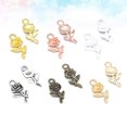 thumbnail image 3 of 120pcs Alloy Charms Pendants Rose Shape DIY Pendants for Bracelet Necklace Making (Random Pattern Mixed), 3 of 7