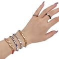 thumbnail image 3 of 100 Piezas De Cuentas De Geometría Para Hacer Joyería De Costura CCB Chapado En Oro Suelto Espaciador Hechas A Mano Pulseras De Bricolajepangjing, 3 of 4