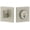 Satin Nickel, variant on Viaggio Qadqad_Sc_234 Quadrato Solid Brass Square Backplate Single Cylinder Deadbolt -