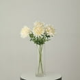 thumbnail image 2 of Efavormart 3 Stems | Ivory 27" Artificial Silk Chrysanthemum Bouquet Flowers, Large Faux Mum Branches, 2 of 5