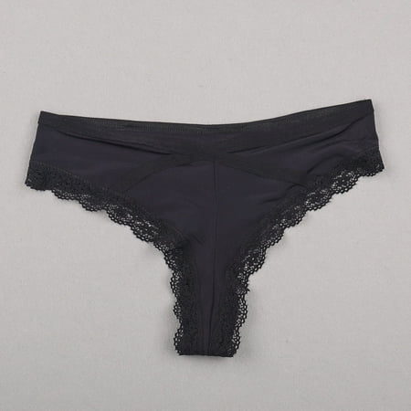 

3 pack * Women Ice Silk Panties Cross Transparent Breathable Panties Lace Lace T Pants thongs for women pack high waist