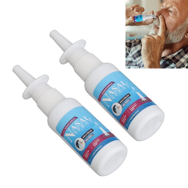 Spray Para Aliviar La Nariz, Aerosol Nasal Portátil Para Aliviar La Alergia, 2 Piezas, Hidratante, Reduce La Hinchazón Para Niños Para El Dolor De Cabeza