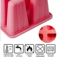 thumbnail image 3 of Popsicle Molds Silicone Ice Cream Mould Ice Lolly Mold with Sticks and Drip Guards Reusable Ice Pop Makers in 12 Cells for Kids Gift Red, 3 of 7