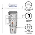 thumbnail image 4 of Halloween Dancing Skeletons and Pumpkins Tumbler with Handle and Lid,40oz Double Wall Vacuum Insulated Tumbler,Cups Gift for Women and Men, 4 of 7