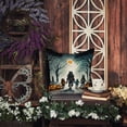 thumbnail image 4 of Werewolves Spooky Halloween Fabric Decorative Pillow 14 in x 14 in, 4 of 4