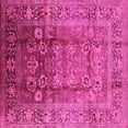 thumbnail image 1 of Ahgly Company Indoor Square Oriental Pink Industrial Area Rugs, 7' Square, 1 of 4