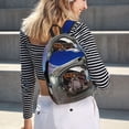 thumbnail image 6 of Honeii Astronaut in Outer Space Print Canvas College Laptop Backpack, Durable Rucksack Travel Notebook Bag School Backpack Book Bag for Men Women-Small, 6 of 7