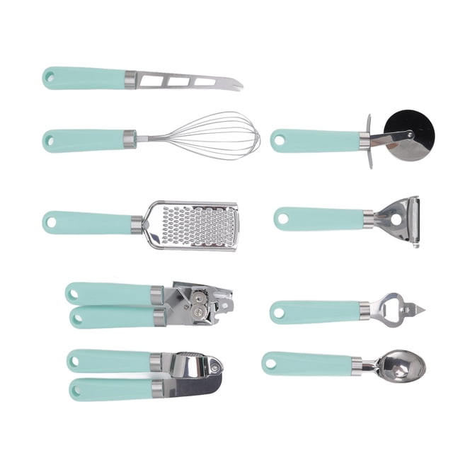 Juego de utensilios de cocina, 9 piezas de utensilios de cocina, juego de utensilios de cocina, aspecto llamativo Jadeshay A