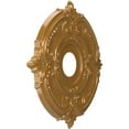 thumbnail image 2 of Ekena Millwork 16"OD x 3 1/2"ID x 1"P Attica Thermoformed PVC Ceiling Medallion (Fits Canopies up to 5 5/8"), Universal Aged Metallic Vintage Gold, 2 of 10