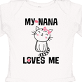 thumbnail image 4 of Inktastic My Nana Loves Me Girls Girls Long Sleeve Baby Bodysuit, 4 of 5