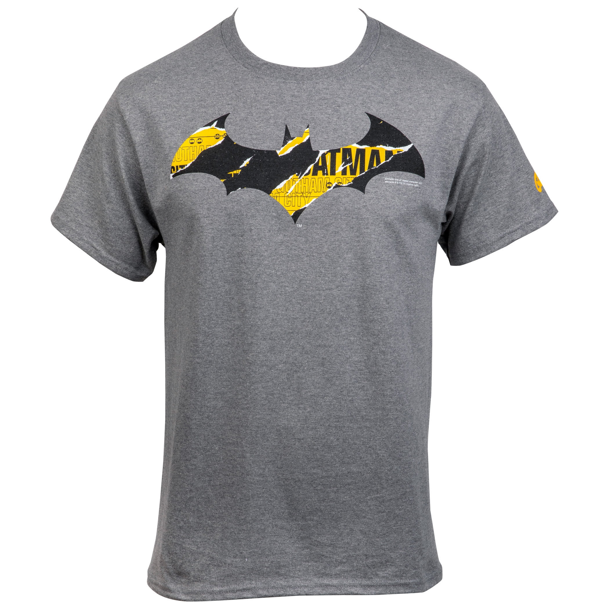Batman At Work Distressed Symbol T-Shirt-Medium 