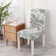 thumbnail image 4 of Chic Paisley Bohemian Dining Chair Covers 4 Pack Vintage Floral Ethnic Retro Colorful Pattern Washable Polyester Stretch Slipcovers Removable Protector for Artistic Dining Room, 4 of 7