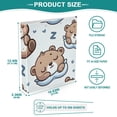 thumbnail image 5 of Sleeping Bears 3 Ring Binders 1.5 inch Hardcover File Folders with Interior Pockets A4 Size Organizer for School Office Hospital, 5 of 8