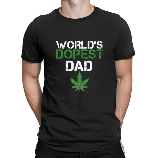 wees stil Verleiding uitgebreid Envmenst 100% Cotton World's Dopest Dad Funny Weed Leaf Fathers Day Gift T- Shirt Short Sleeve Men's Oversized T Shirt - Walmart.com