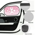 thumbnail image 6 of Yuyamidu Rabbit Shade for Car Windows Pink Heart Car Window Shade for Baby 2 Pack Sun Blocker for Car Windows Baby Window Car Shades for Kids Car Accessories, 6 of 7