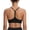 Black, variant on Women's Padded Y-Back Sports Bra Low Impact Spaghetti Strap for Yoga Workout Top