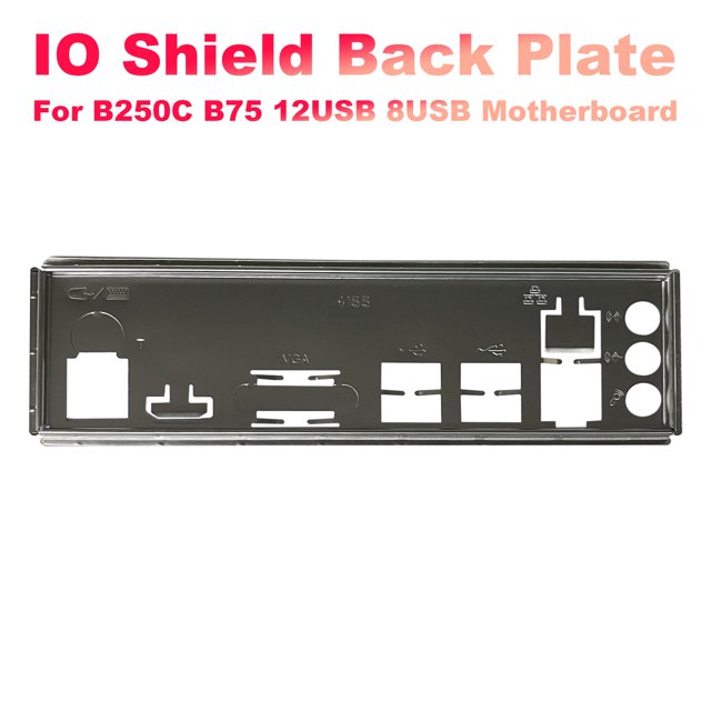 Plaque de Protection Arrière pour B250C B75 12USB B75 8USB Carte Mère Minière IO Baffle Support de Châssis