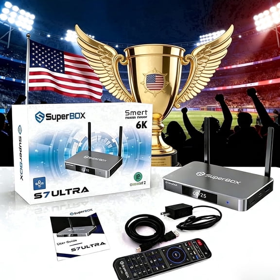 2026 SuperBox S7 Ultra Premium Edition with Built-in Voice Control System | Android 12 | Time Shift | Parental Control Time | 4GB RAM | 128GB Storage 2025 Superbox S6 Upgrade