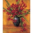 thumbnail image 3 of Francis, Brian 12x14 Black Modern Framed Museum Art Print Titled - Red Irises, 3 of 5