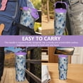 thumbnail image 7 of 30oz Handheld Travel Tumbler with Handle – Double Wall Stainless Steel Insulated Cup, Flip Straw Lid, Leak-Proof & BPA-Free for Hot and Cold Drinks – Durable Coffee & Juice Mug Pink, 7 of 7