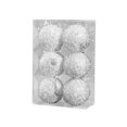 thumbnail image 2 of Juego de adornos navideños | Paquete de 6 bolas decorativas de espuma | Decoraciones colgantes para el árbol de Navidad y fiestas | Decoración festiva para interiores y exteriores, 2 of 6