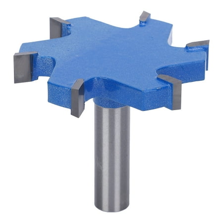 

45# Carbon Steel T Router Bit Slotting Cutter T Type Cutter 6 Edge Woodworking For Grooving Wood