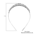 thumbnail image 4 of Crystal Drop Silvertone Tiara Women Ct 0.01 Birthday Christmas Gifts, 4 of 4