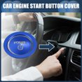 thumbnail image 2 of Unique Bargains 1 Set Engine Start Stop Button Cover Stop Start Switch Sticker for Toyota Aluminum Alloy Blue, 2 of 6