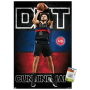NBA Detroit Pistons - Cade Cunningham 23 Wall Poster with Push Pins, 22.375" x 34"