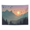 thumbnail image 5 of Shiartex  Mountain Tapestry Misty Forest Tree Wall Tapestry Nature Sunset Scenery Landscape Wall Hanging Tapestry Home Wall Art Decoration for Studio Room Living Room Bedroom Office Decor Painting, 5 of 6