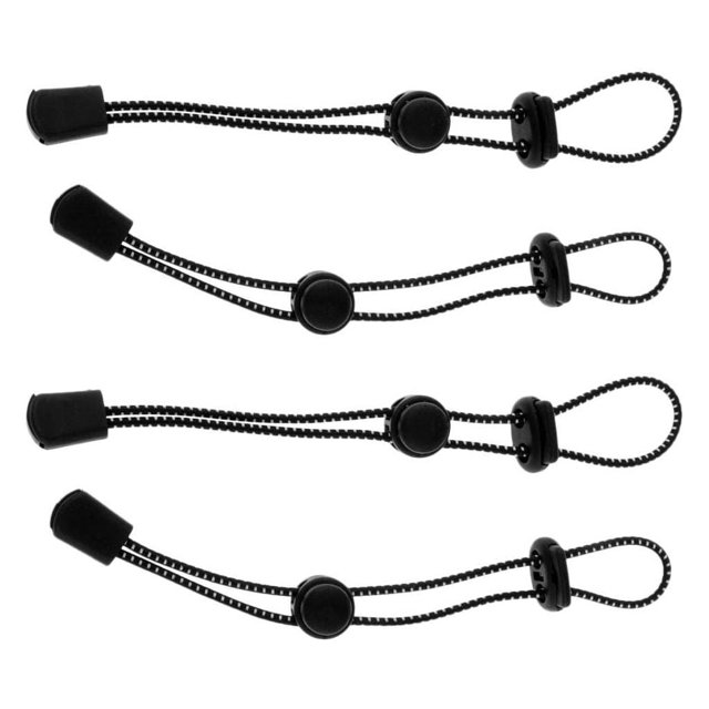 Yuarrent 4x Soporte para bastón de senderismo ajustable y liviano fabricado con cuerda elástica y hebilla de ABS Escalada