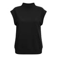 thumbnail image 5 of cocolona Womens Short Sleeve Sweatshirt Crew Neck Solid Color Casual Loose Pullover Tops with Pockets, 5 of 6