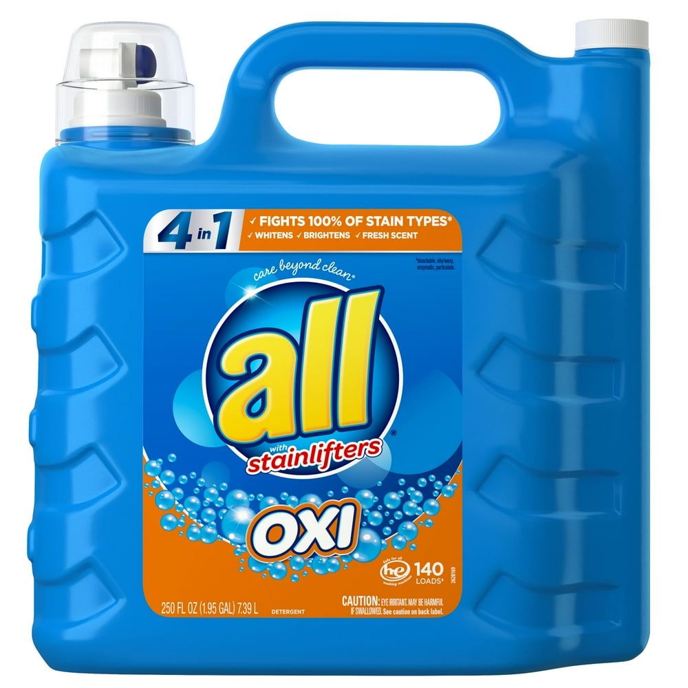All Liquid Laundry Detergent With OXI Stain Removers 250 fl. oz