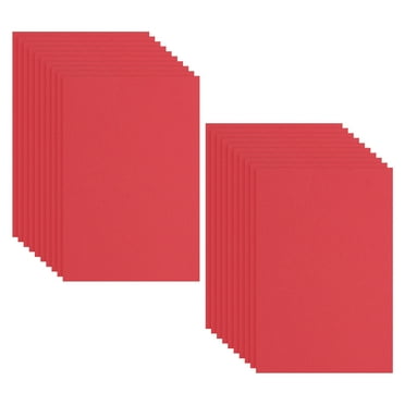 Uxcell 20 Pack EVA Foam Sheets, 12" x 8" 2mm Thick Foam Sheets Crafts Foam Paper, Red