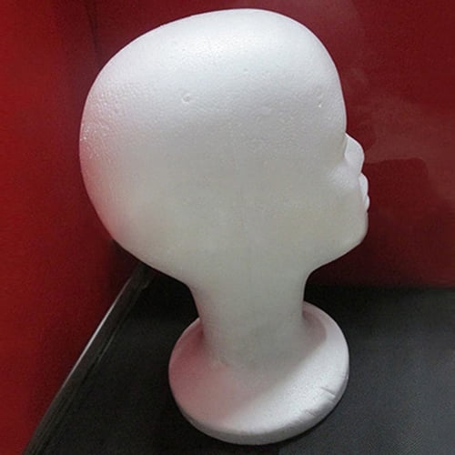 Buy Hairess Blank Styrofoam Mannequin Head White