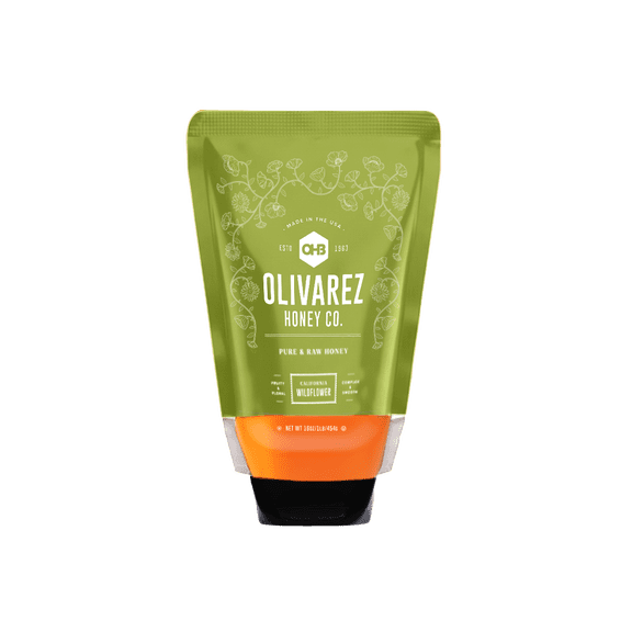 Olivarez Honey Company, California Wildflower, 16oz Squeeze Pouch