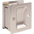 thumbnail image 2 of Premium Square Pocket Door Lock, Passage (Hall/Closet) Latch, Clear Pack, Satin Nickel by Stone Harbor Hardware, 2 of 3