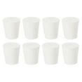 thumbnail image 1 of Uxcell 8Pack Tapones de Caucho Sólido, Blanco 4# Tapones Cónicos para Laboratorio, Tapón de Sellado para Tubo, 26x19x28mm, 1 of 6