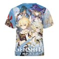 thumbnail image 5 of Genshin Impact Kids Short Sleeve Tee Shirt Novelty Crewneck T-Shirts Unisex Summer Blouse Tops for Boys Girls 130CM, 5 of 8