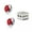 Red, variant on New Non Piercing Clip on Magnetic Magnet Ear Stud Mens Womens Fake Earrings-Red