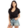 thumbnail image 1 of Blusa manga corta con amarre al frente, 1 of 5